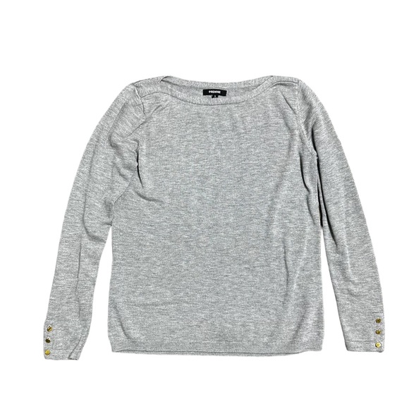 Premise Sweaters - Premise size small long sleeved boatneck gray sweater